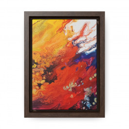 Original Painting "Bloom"  Printed on Gallery Wrapped Canvas in a Vertical Frame
